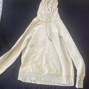 North face hoodie, beige/tan color, size - women’s M